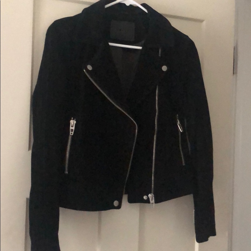 Black suede jacket - WORN ONCE
